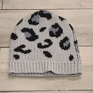 🐬Poppie Jones Leopard Print knit hat🧋 💫 🎠☃️🦋🐯🐠🍬🍿🍕
